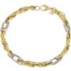 Gioielleria Lucchese Oro Bracciale Donna Oro Giallo Bianco GL101433