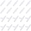 Pawfly 40 Pezzi Connettori per Tubo dell'Aria per Acquario - 2 Tipi di Raccordi in Plastica per Tubo da 4-6 mm, Accessori per Pompe ad Aria per Pesci, Stagno e Vasche