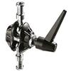 Manfrotto 155BKL Accessorio con Testa a Snodo senza Attacco Rapido, con Doppia Sfera per Luci, in Alluminio, Nero