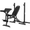 ZIPRO Set Panche Olimpiche Zipro Superset: Panca Pesi con Leg Curl, Panchetta per Curl, Supporto per Pesi, 270kg di Capacità, Stazione di Allenamento Regolabile - Multifunzione per Allenamenti