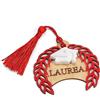 BARATTI Corona D'alloro Applicazioni In Legno Con Scritta Laurea,12 Pezzi, Bomboniera, Festa, Party