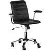 PREMIER Housewares 2402836 Sedia da Ufficio con Braccioli, 91x61x57 cm, Nero