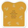 Grafik Werkstatt Grafik-Werkstatt Piatto per toast con scritta | Porcellana | Nimm dir Zeit 61767, 14,5 x 15,5 cm
