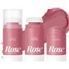 ASHMAV Rose Cleansing Makeup Remover Stick Balsamo detergente idratante profondo delicato viso struccante con testina massaggiante per tutti i tipi di pelle