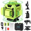 Stanew Livella Laser Autolivellante 4 X 360 °,Verde Livella Laser 16 Linee con Autolivellante IP54, 2 x 2400mAh Batterie, Autolivellante, Supporto rotante, Telecomando, Base Magnetica