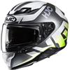 HJC Casco F71 BARD Grigio Verde HJC XS