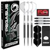RED DRAGON PEGASUS Freccette Steel Tungsteno 25g con Alette Freccetta Nero, Gambi Freccette Nero