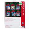 Dimensions PK6, Cotone, Natale Pals Ornamenti (6 Count), 4 1/2 Alto (11cm)