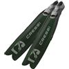 CRESSI Gara Modular Boost Fins Green - Pinna Lunga Ideale per Immersioni Libere Intermedie Avanzate e Pesca Subacquea, Verde/Nero, 36/37, Unisex Adulto