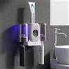 Tefola Porta Spazzolino UV Sterilizzatore, Dispenser Dentifricio Automatico, Intelligente Portaspazzolino Elettrico a Parete on sterilizzatore di asciugatura, adatto per la maggior parte delle case (grigio)