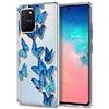 ZhuoFan Cover per Samsung Galaxy S10 Lite (2020), custodia in silicone 3D trasparente con disegno antiurto morbido TPU custodia di protezione antiurto per telefono Samsung 6.4, farfalla