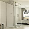 Idralite Box Doccia 3 lati 70x110x70 CM H198 trasparente mod. Cristal Trio 2 Ante