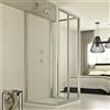 Idralite Box Doccia 3 lati 80x80x80 CM H198 trasparente mod. Urban Trio P