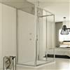 Idralite Box Doccia 3 lati 80x120x80 CM H198 trasparente mod. Young Trio 1 Anta P