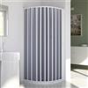 Forte Box Doccia Semicircolare 75x75CM Raggio 55 H185 PVC mod. Sharp Laterale