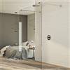 Idralite Parete doccia 75 CM in vetro trasparente 8mm mod. Walk in Free H198