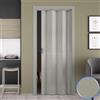 Forte Porta a Soffietto da Interno in PVC Tessuto Grigio 88,5x214 cm mod. Luciana