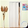 Forte Porta a Soffietto da Interno in PVC Bianco Frassino 83x214 cm mod. Maya