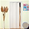 Forte Porta a Soffietto da Interno in PVC Legno Cedro 83x214 cm mod. Maya