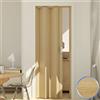 Forte Porta a Soffietto da Interno in PVC Legno Faggio 83x214 cm mod. Maya