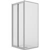 Idralite Box Doccia Angolare 70x80CM H198 Cristallo Trasparente Fisso+Saloon 2 Ante Battente 70 mod. West