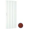 KIT PORTA A SOFFIETTO INTERNO SCORREVOLE PVC 82X210 BIANCO NOCE MOGANO