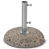 Cosma Base per ombrellone palo centrale in ghiaino lavato supporto Grigio base tonda da 15 kg con tubo Ø 38 mm imballo con scatola