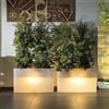 Tekcnoplast Vaso Luminoso Fioriera In Resina Rettangolare H 80 CM Led Multicolor Cavo mod. Flowerpot Top Bright
