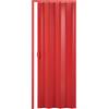 Pinto Porta a soffietto da interno in kit in PVC Rosso 82x220 cm mod. Simona