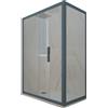 Forte Box doccia scorrevole 80x100 CM H 200 Vetro Trasparente Profilo Blu Navy mod. Deco Duo
