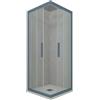Forte Box doccia angolare scorrevole 80x100 CM H 200 Vetro Trasparente Profilo Blu Navy mod. Kolors