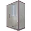 Forte Box doccia scorrevole 80x100 CM H 200 Vetro Trasparente Profilo Lavanda mod. Deco Duo