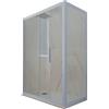 Forte Box doccia scorrevole 80x100 CM H 200 Vetro Trasparente Profilo Blu Vintage mod. Deco Duo