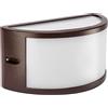 Shot Applique led da parete colore corten mod. SEGOVIA110C