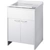 Negrari Lavatoio con mobile in PVC colore bianco 60x50 cm mod. Garden
