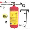 Anaf Antincendi Estintore Firekill con pressostato 12 kg