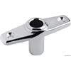 - Boccola per Scalmi in Ottone Cromato Due Fori 80 x 30 mm