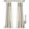 Lush Decor, Tende Lydia neutre con volant per finestra, set per soggiorno, sala da pranzo, camera da letto (coppia), 241,3 x 40 L