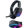 Roccat Syn Max Air - Wireless 3D Audio RGB Gaming Headset with Charging Dock Syn