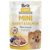 Brit Care Mini Filetti in salsa di coniglio e salmone 85g