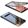 Hkess Cover per Samsung Galaxy S10 Plus Magnetica Cover Ultra Sottile a 360 Gradi Trasparente Vetro Temperato a Schermo intero Prima e Dopo Custodia Protezione di Adsorbimento Magnetico Bumper Metallo Frame