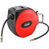 VIGOR Avvolgitubo (diametro tubo 10 mm, lunghezza tubo: 15 m, avvolgimento automatico con guida, funzione di arresto automatico, rotazione di 180° per installazione a parete) V7143-10