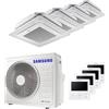 Samsung Condizionatore Samsung Cassetta Windfree 4 vie quadri split 7000+9000+12000+12000 BTU inverter A++ unità esterna 8,0 kW codice prodotto AJ080TXJ4KG/EU-AJ020TNNDKG/EU-4-48A9E1