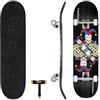 Skatro - PRO Skateboard 31 Complete Skateboard. Skate Board Ages: Adults, Boys, Girls, Beginners, And Kids