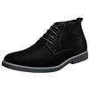 Bruno Marc Stivaletti Chukka Invernali da Uomo Stivaletti Stringati in Pelle Scamosciata Stivali Uomo Desert Boots,Size 40,Nero,Chukka