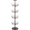 Honey Can Do, SHO-02221, Scarpiera con Manico Girevole, Bronzo, 4 Ripiani, 13,6 kg