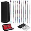 Nizirioo Set di attrezzi per modellare, strumenti per intagliare la cera, 10 pezzi, set di strumenti per ceramica in acciaio inox con borsa per il trasporto, strumento per argilla, strumento per