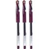 Signo - Set di 3 penne a sfera a inchiostro gel uni UM-151-0,38 mm, colore: Bordeaux-black