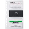 Favorit 100460569 Buste Ricambi per Portabiglietti da Visita con Anelli a 3 Posti
