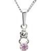 InCollections 0410200003401 - Catenina con pendente per bambini con zirconia cubica, argento sterling 925